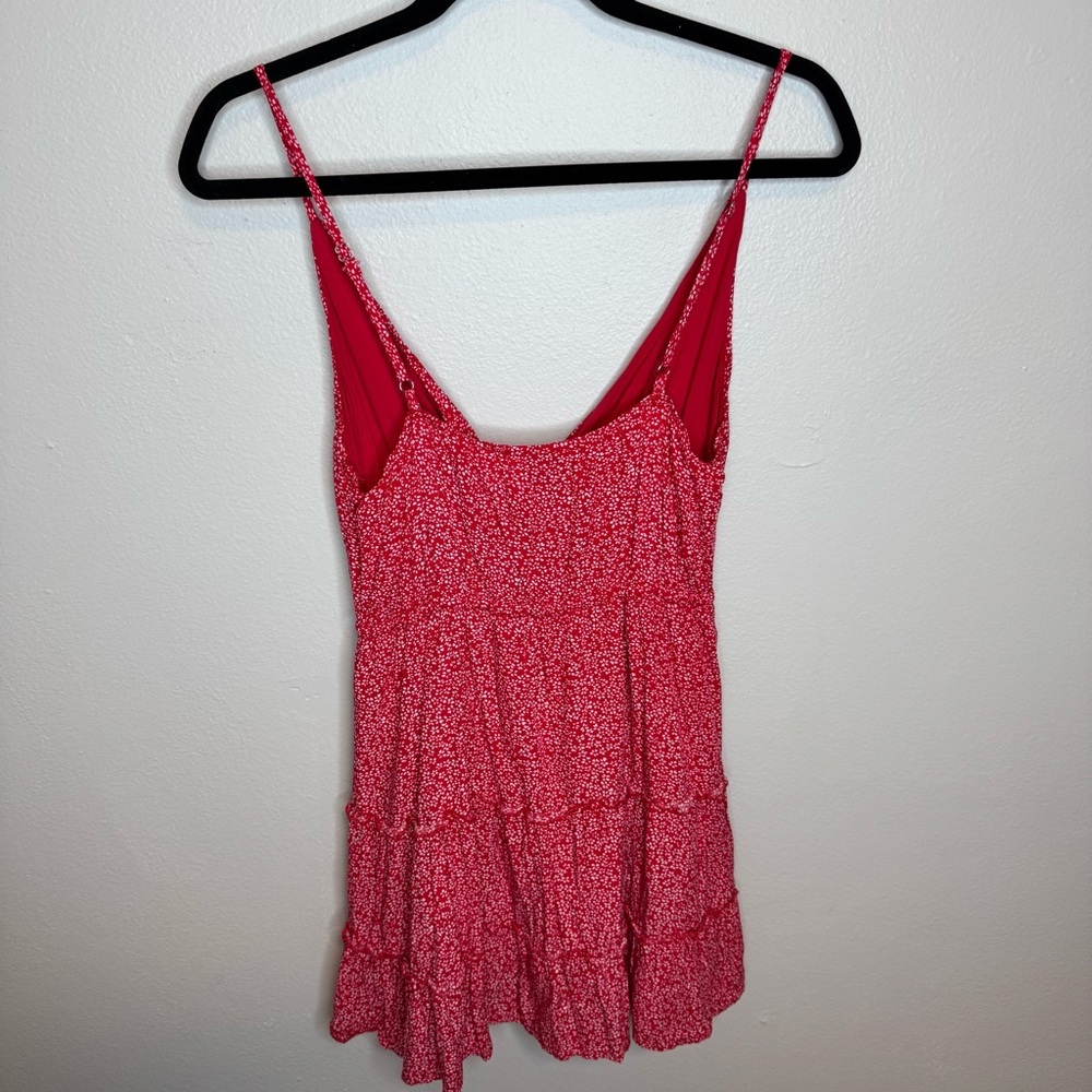 Hello Molly JUST LIKE HONEY DRESS RED Mini Flowy Dress - Picture 9 of 12